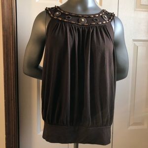 MICHAEL Michael Kors Flowy Beaded Tank